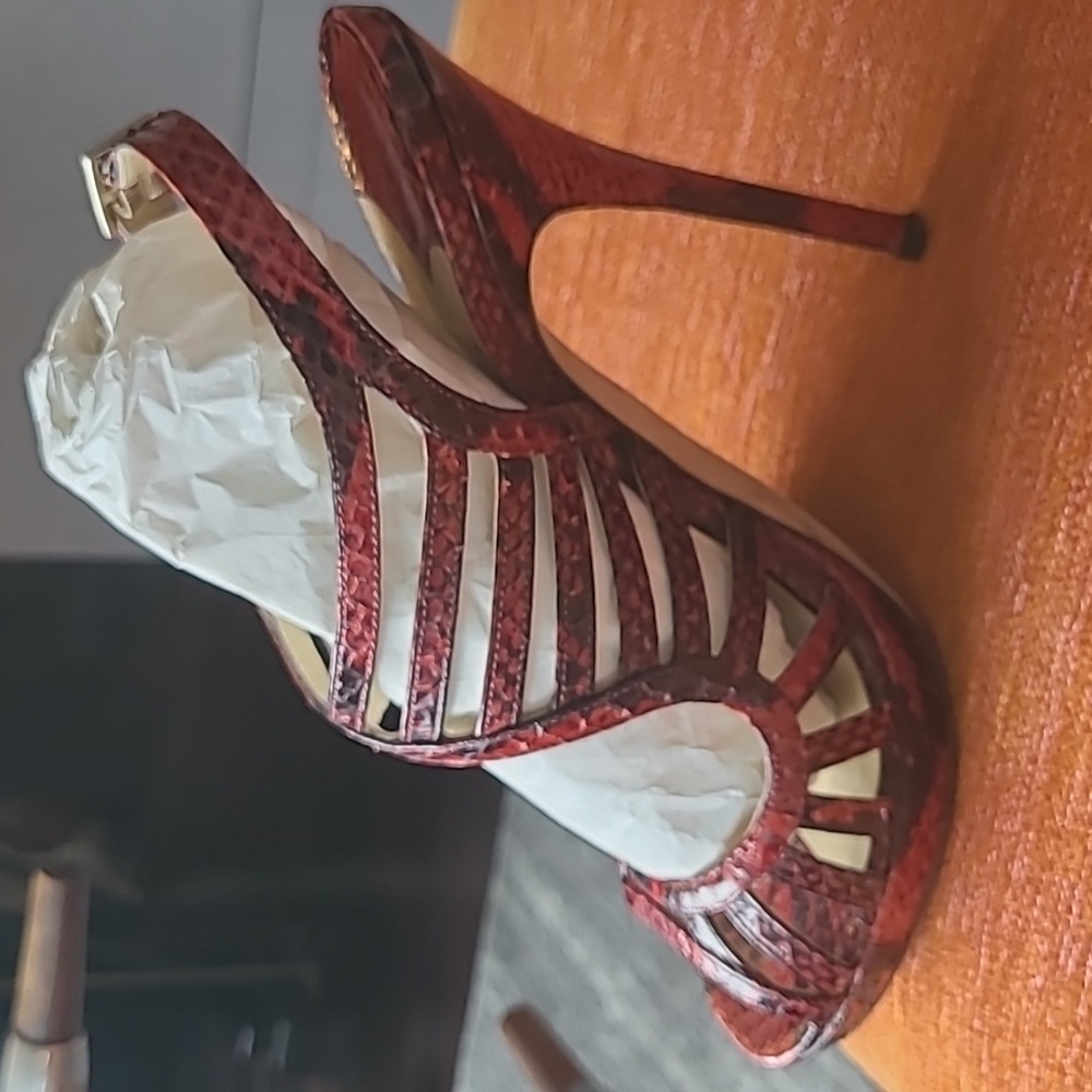 JIMMY CHOO Python Sandals - Picture 10 of 16